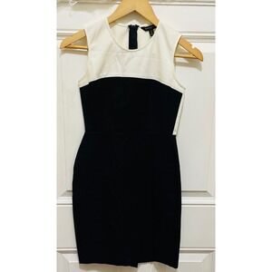 Banana Republic Petite‎ Black White Sleeveless Career Work Party Dress